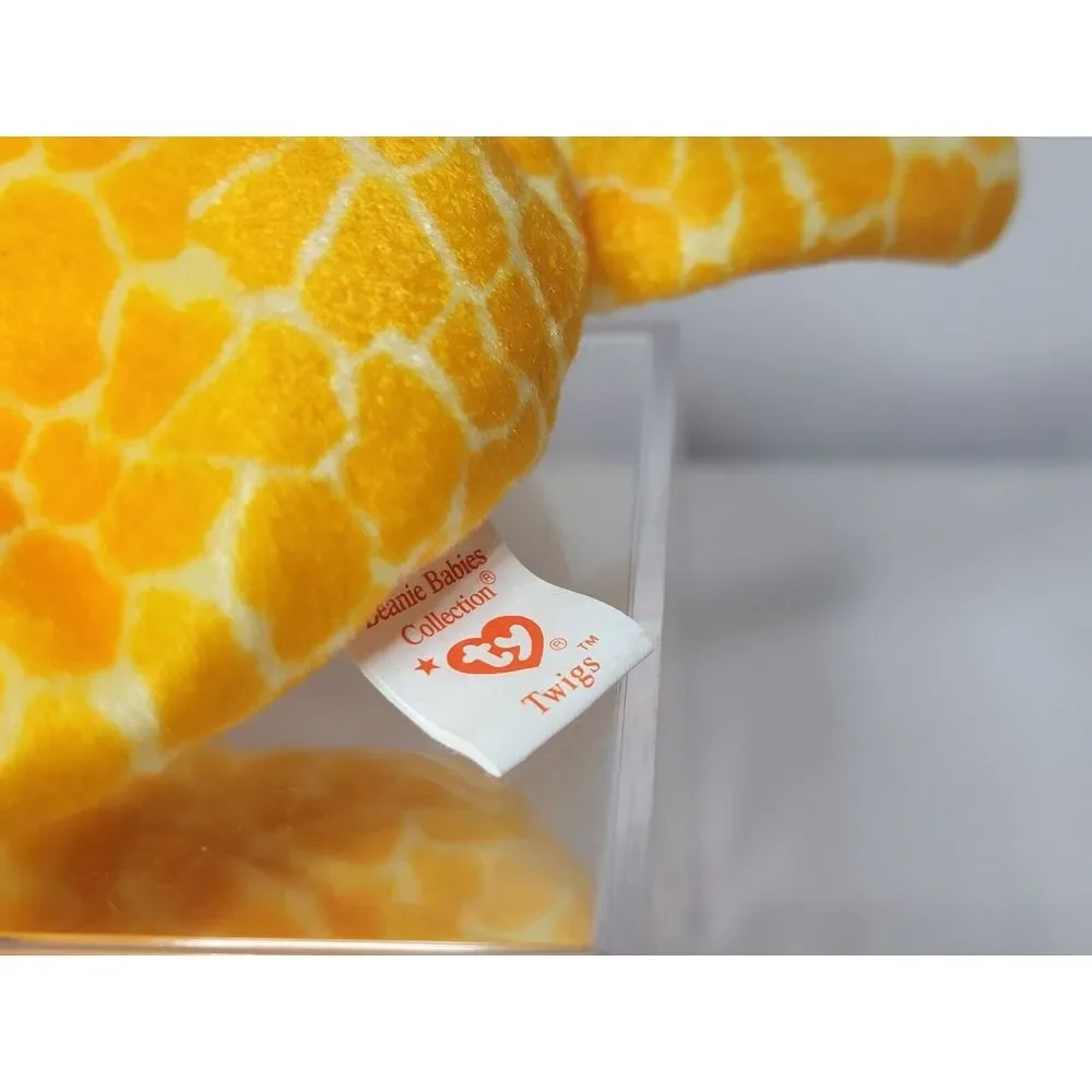 TY Beanie Babies Twigs 3rd Generation Plush Soft In The Box Giraffe Lot Of 2 - Picture 3 of 6